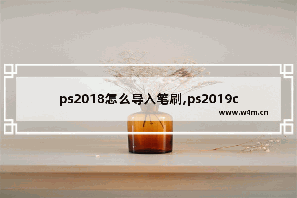 ps2018怎么导入笔刷,ps2019cc怎么导入笔刷