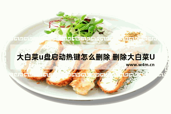 大白菜u盘启动热键怎么删除 删除大白菜U盘启动热键方法分享