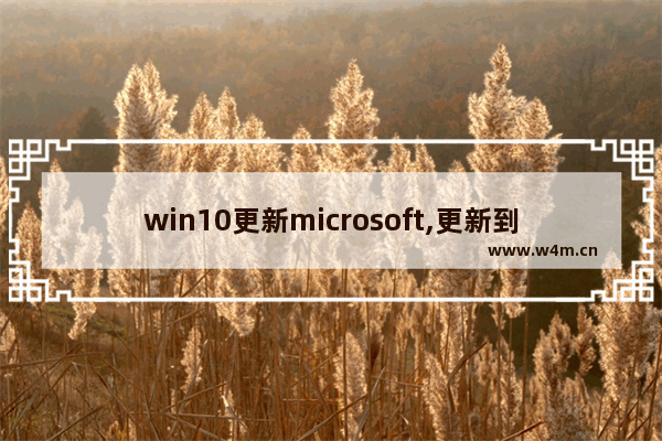 win10更新microsoft,更新到windows10的最新版本