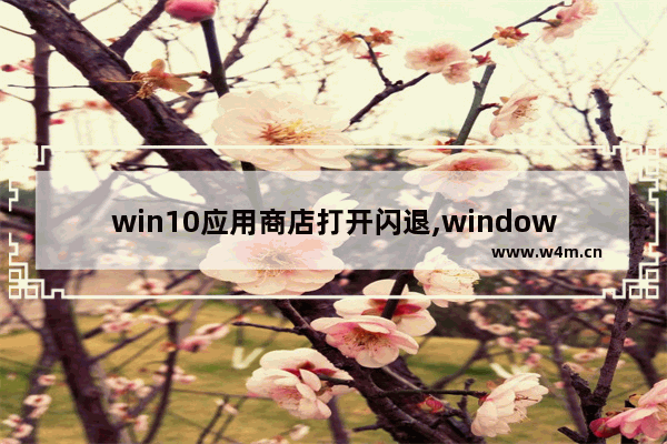 win10应用商店打开闪退,windows10应用闪退完美解决