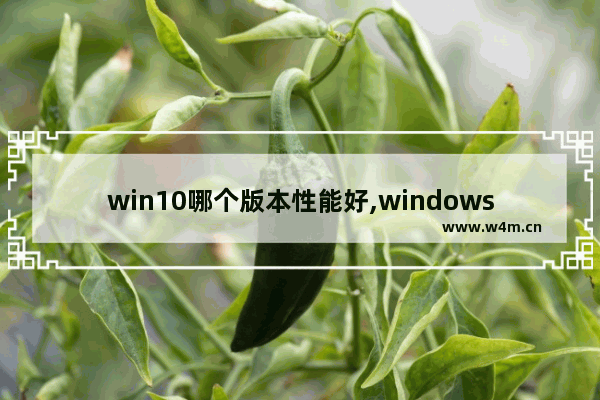 win10哪个版本性能好,windows10什么版本最好用