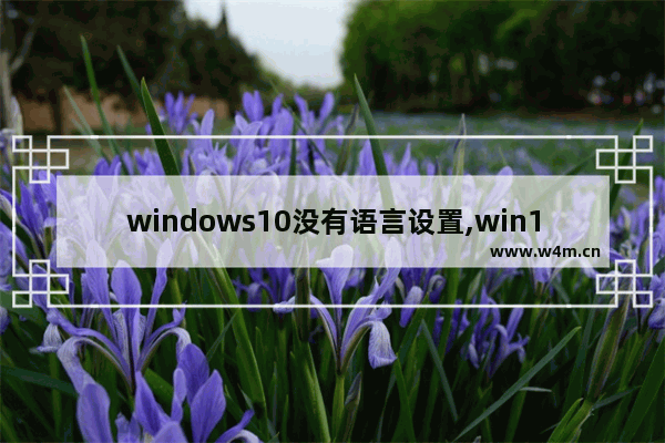 windows10没有语言设置,win10安装语言不受系统支持