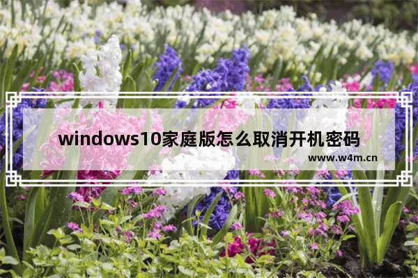 windows10家庭版怎么取消开机密码,win10家庭版怎么取消电脑开机密码