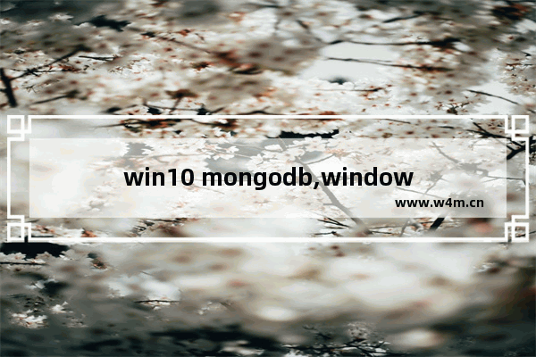 win10 mongodb,windows下安装mongodb