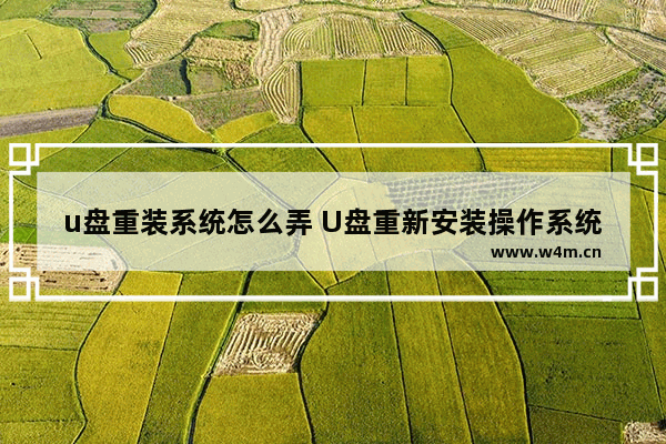 u盘重装系统怎么弄 U盘重新安装操作系统方法