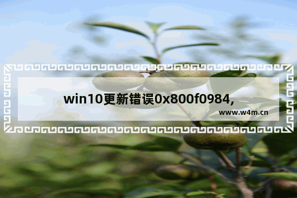 win10更新错误0x800f0984,win10更新错误代码0x8000ffff