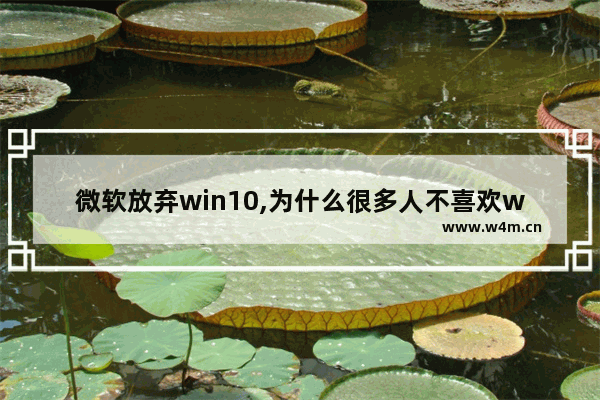 微软放弃win10,为什么很多人不喜欢win10