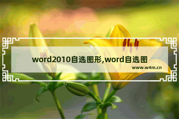 word2010自选图形,word自选图形形状样式