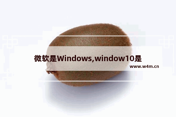 微软是Windows,window10是微软吗