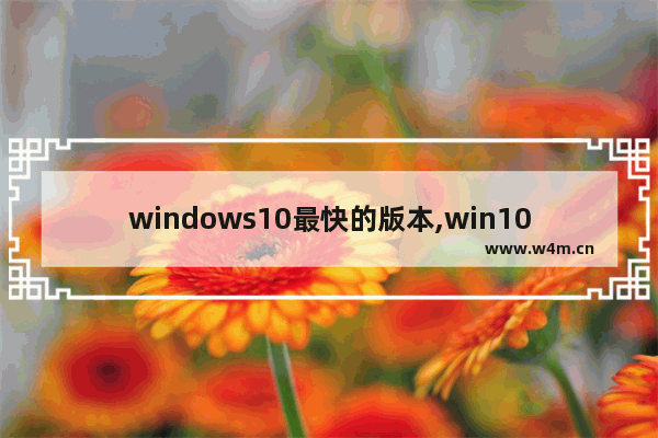 windows10最快的版本,win10各版本占有率