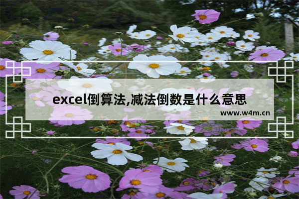 excel倒算法,减法倒数是什么意思