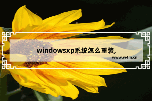 windowsxp系统怎么重装,