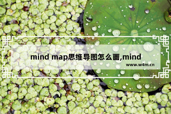 mind map思维导图怎么画,mindmapping思维导图