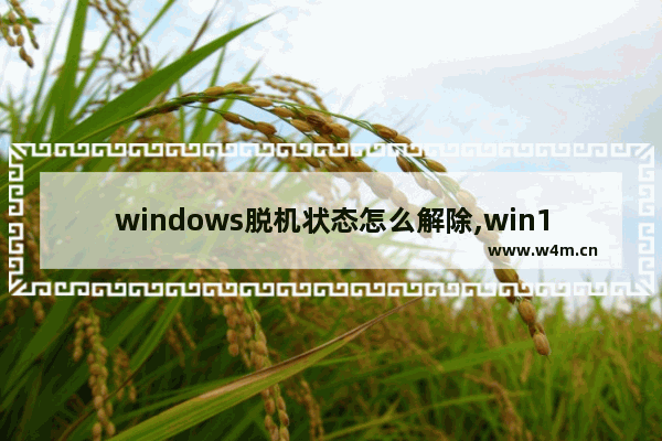 windows脱机状态怎么解除,win10系统脱机状态怎么解除