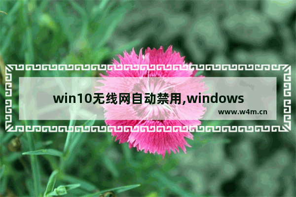 win10无线网自动禁用,windows10禁用无线网络连接