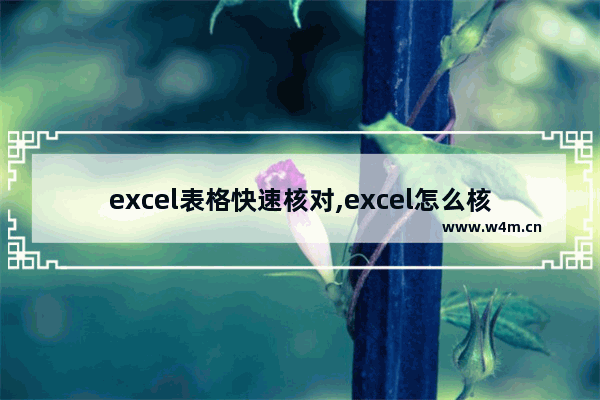 excel表格快速核对,excel怎么核对