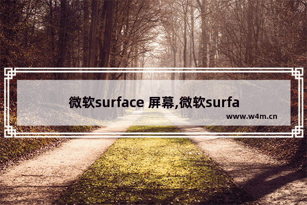 微软surface 屏幕,微软surface触摸屏