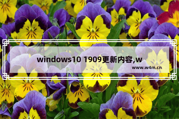 windows10 1909更新内容,win10最新版本1909更新失败