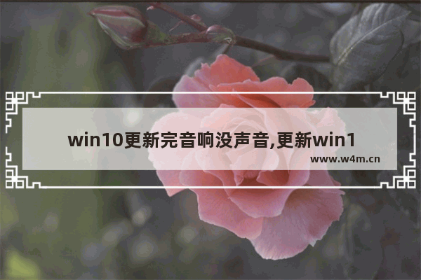 win10更新完音响没声音,更新win10后音响没声音