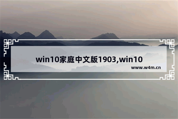 win10家庭中文版1903,win10家庭版1904_1