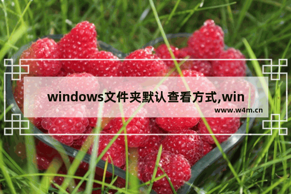 windows文件夹默认查看方式,window10文件查看方式怎样改