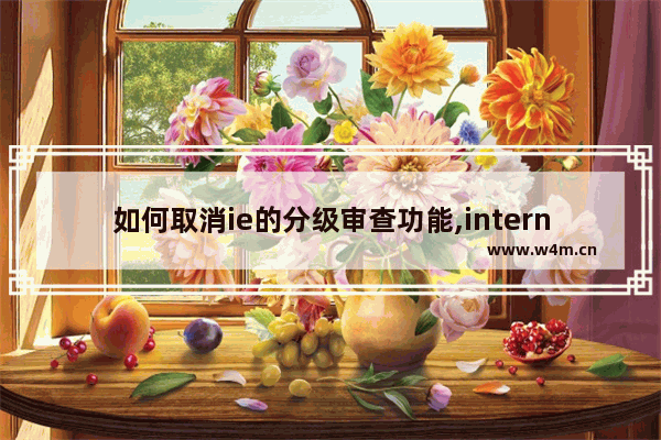 如何取消ie的分级审查功能,internet内容设置分级审查