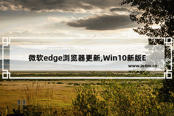 微软edge浏览器更新,Win10新版Edge浏览器