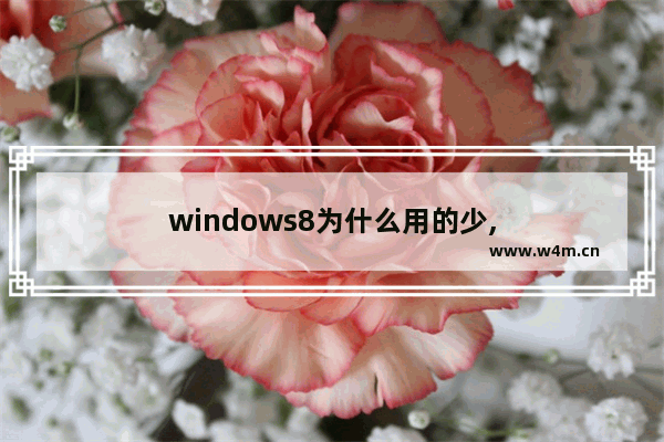 windows8为什么用的少,