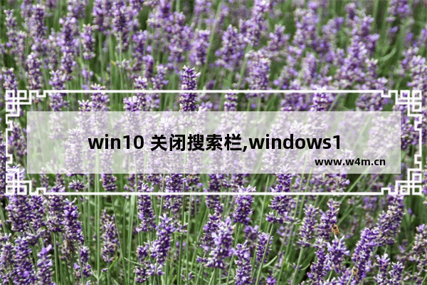 win10 关闭搜索栏,windows10如何隐藏搜索栏