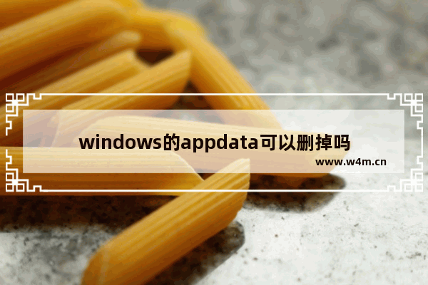 windows的appdata可以删掉吗,win10appdata能删除吗