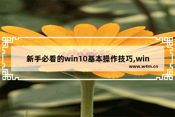 新手必看的win10基本操作技巧,win10常用小技巧_1