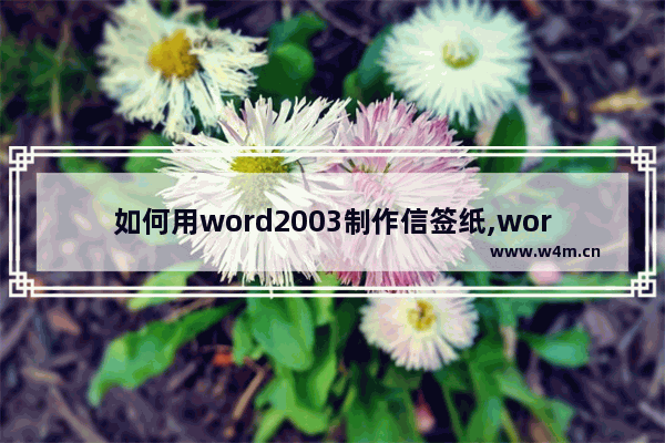 如何用word2003制作信签纸,word2003方格信纸