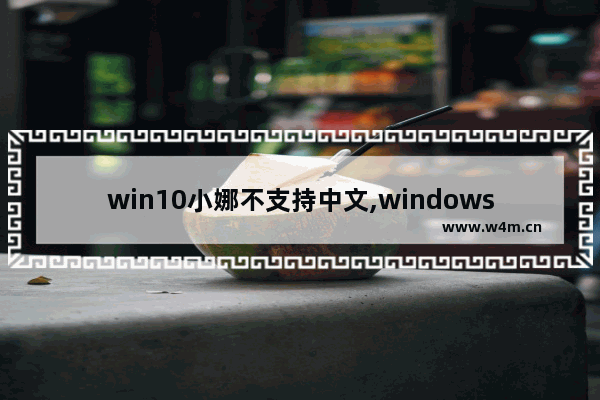 win10小娜不支持中文,windows10小娜怎么用