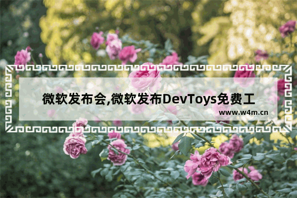 微软发布会,微软发布DevToys免费工具集