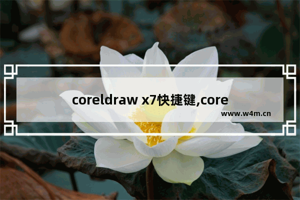 coreldraw x7快捷键,coreldrawx5快捷键