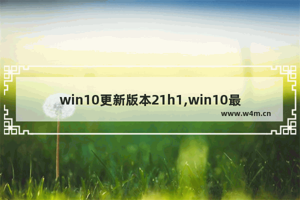 win10更新版本21h1,win10最新版本20h1