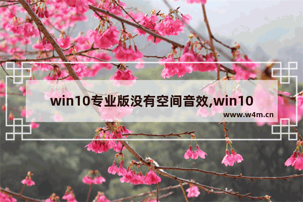 win10专业版没有空间音效,win10开启空间音效