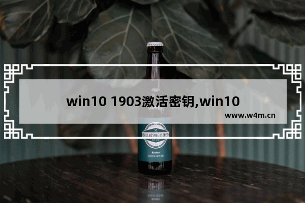 win10 1903激活密钥,win10 1903激活图拉丁