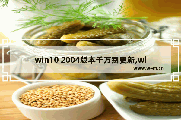 win10 2004版本千万别更新,window10怎么更新2004