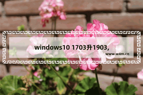 windows10 1703升1903,win10系统版本1709怎么升级