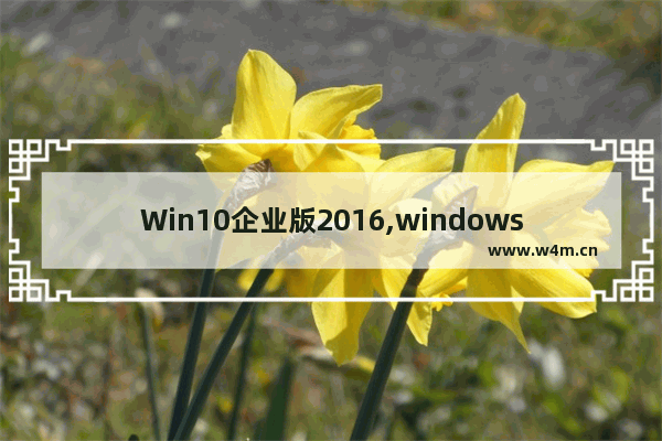 Win10企业版2016,windows10企业版最新版本