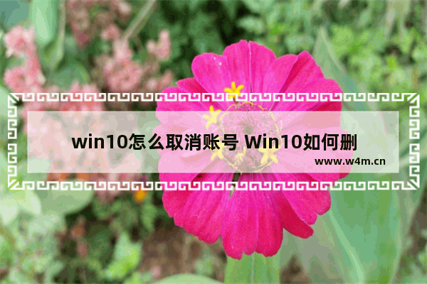 win10怎么取消账号 Win10如何删除账户