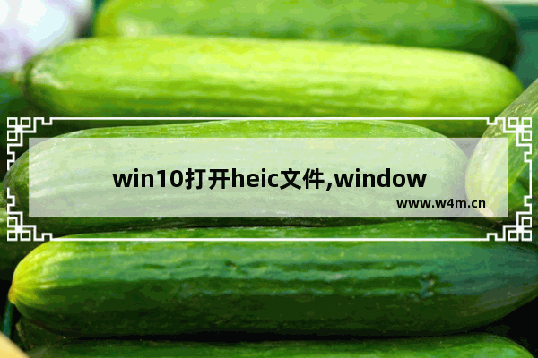 win10打开heic文件,windows查看heic文件