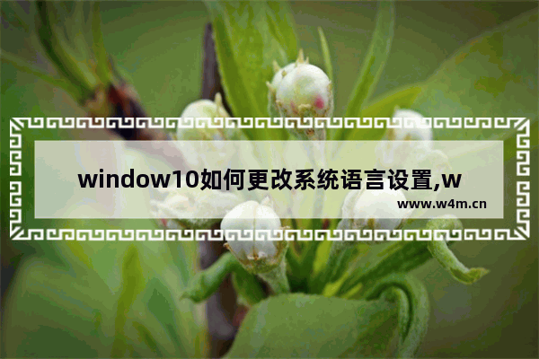 window10如何更改系统语言设置,windows区域和语言设置