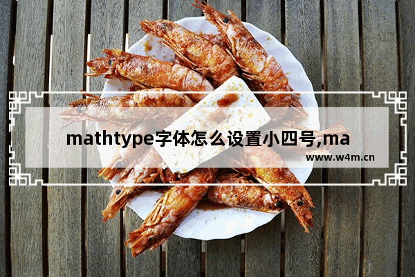 mathtype字体怎么设置小四号,mathtype公式怎么统一改字体大小