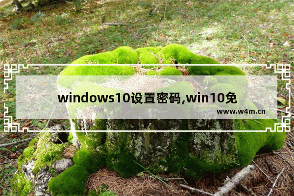 windows10设置密码,win10免密码登陆