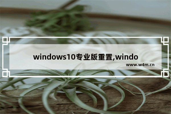 windows10专业版重置,windows10专业版怎么重置系统