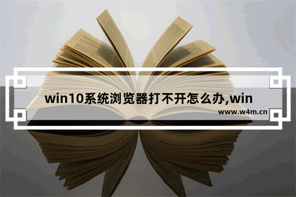 win10系统浏览器打不开怎么办,win10浏览器为什么打不开