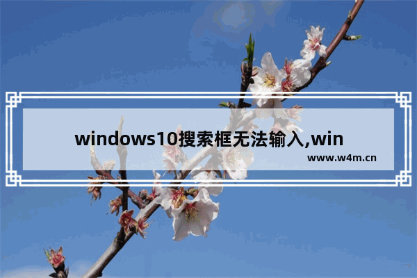 windows10搜索框无法输入,win10专业版左下角搜索框没反应