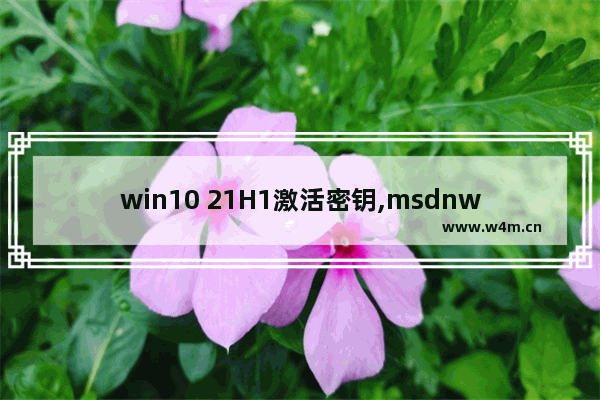 win10 21H1激活密钥,msdnwin10专业版激活密钥